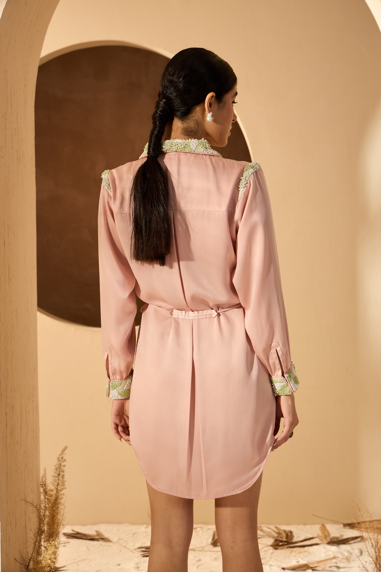 KIM SHIRT DRESS IN PINK