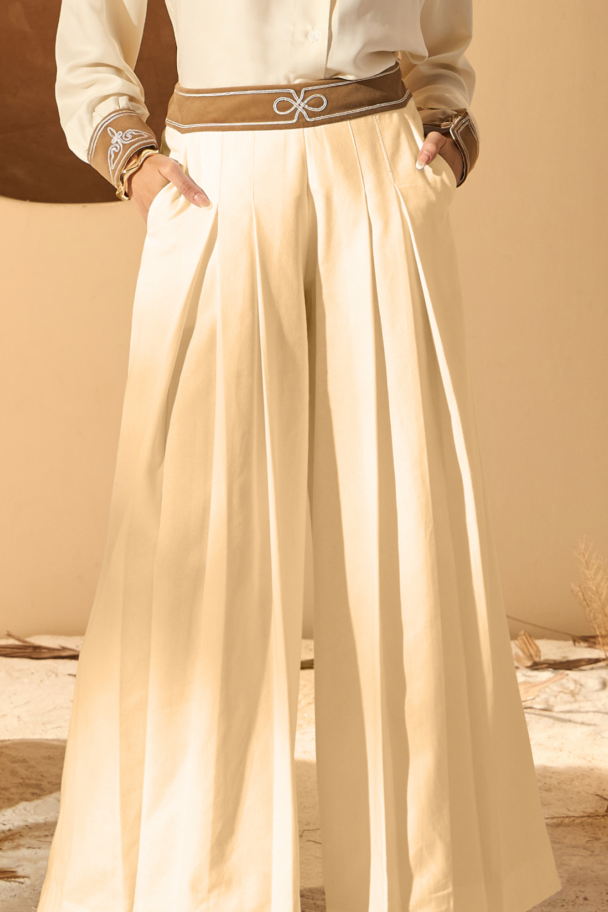 EVIDANA PANT IN BEIGE