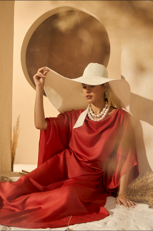 KYRA KAFTAN IN ORANGE